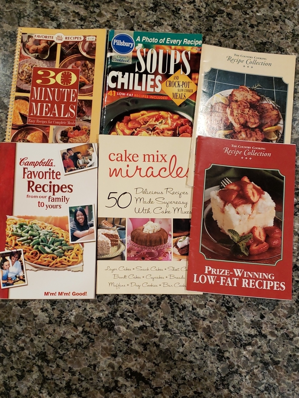 Six Vintage Cookbooks and Pamphlets